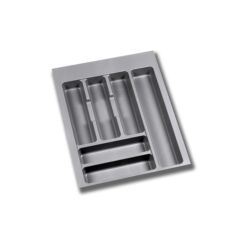 Emuca Range-couverts Optima pour tiroir universel, module 450mm, Plastique, Gris - Item
