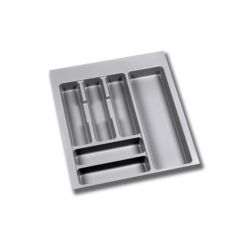 Emuca Range-couverts Optima pour tiroir universel, module 500mm, Plastique, Gris - Item