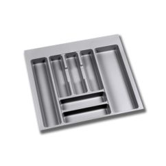 Emuca Range-couverts Optima pour tiroir universel, module 600mm, Plastique, Gris