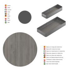 Emuca Chariot extractible Harmony avec fermeture à amortie, Module largeur 400mm hauteur 700mm, Acier et Bois, Gris anthracite - Item6