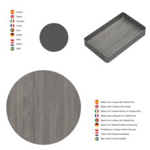 Emuca Sistema de rinconero articulado extraíble Harmony para mueble de cocina, Derecha/Izquierda, Acero y Madera, Gris antracita - Ítem6