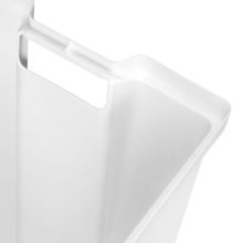 Emuca Cesto de lavandería con sistema de puerta abatible Laundry, módulo 450mm, Plástico y Acero, Blanco - Ítem5