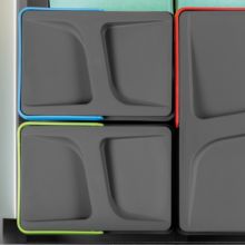 Emuca Kit poubelle de tri sélectif pour tiroir de cuisine avec socle Recycle hauteur 216mm, 1x12litres, 2x6litres, module 600mm, Plastique gris anthracite - Item4