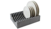 Emuca Kit de organizadores de platos para muebles, con capacidad para 13 platos, Plástico, Gris - Ítem5