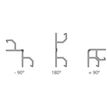 Emuca Lote de 2 zócalos para cocina Plasline con accesorios de unión, altura 100mm, 2 barras de lognitud 2.35m, Plástico, Anodizado satinado - Ítem2