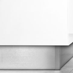 Emuca Lot de 2 plinthes de cuisine Plasline avec raccords, hauteur 150mm, 2 profils longueur 2.35m, Plastique, Noir