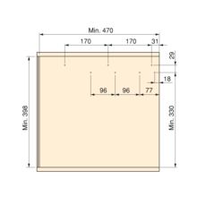 Emuca Bac de tri sélectif pour montage latéral sur meuble de cuisine Recycle 2x24litres, Acier, Plastique gris anthracite - Item7