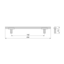 Emuca Lote de 5 tiradores para mueble Riad, L232mm, intereje 192mm, Aluminio, Bronce - Ítem1