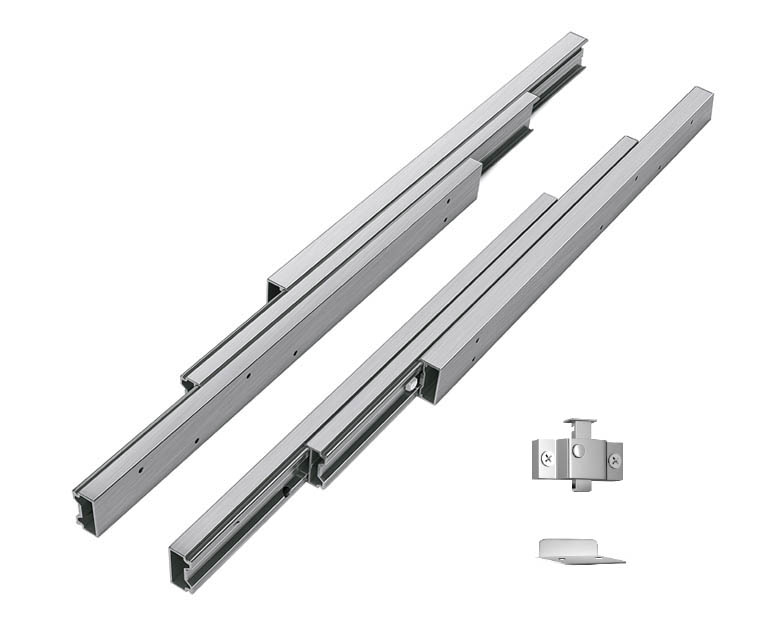Guías Telescópicas 550mm. para Mesa Oculta. Extensible hasta 1100mm. - Ítem1