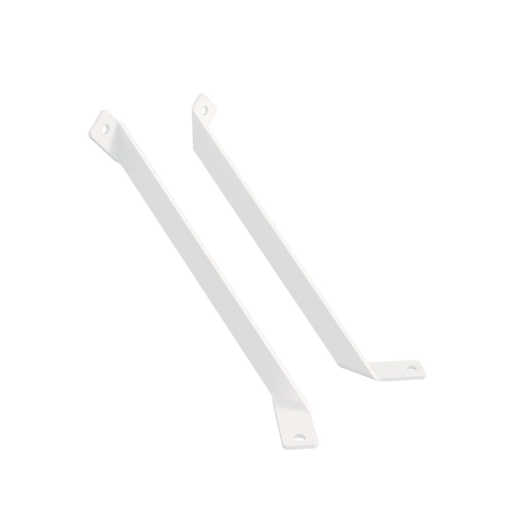 Support d'étagère | Style décoratif | Fait de fer | Finition blanche à pores | Mesures 37*170*180mm | Système de fixation | 2 unités