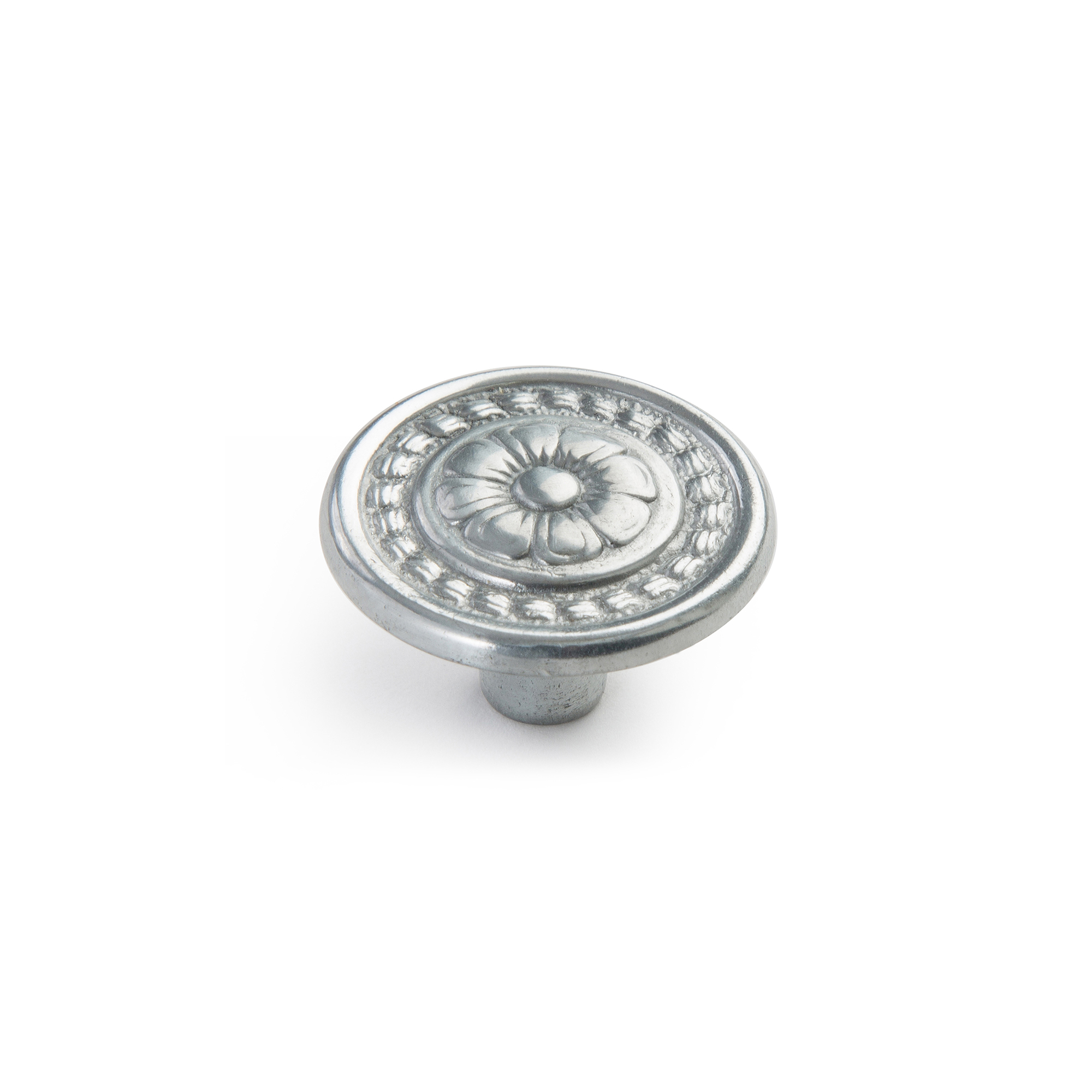 Pomo para Mueble | Estilo Clásico | Fabricado en Zamak | Acabado en Metal Pulido | Medidas 30*30*18 mm | Sistema de Fijación Atornillado | Incluye Tornillos M4 | 2 Unidades
