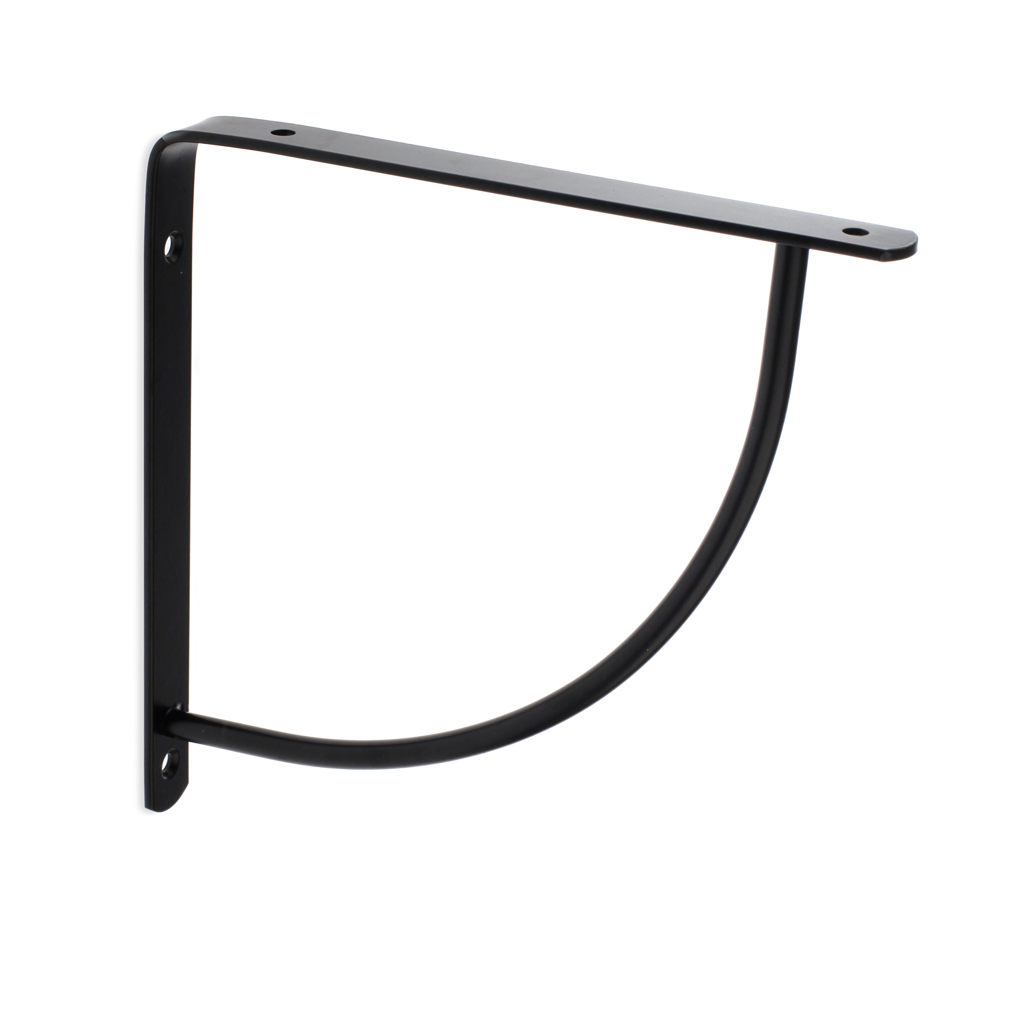 Escuadra para Estantería | Estilo Decorativo | Fabricado en Acero | Acabado en Negro Mate | Medidas 20*200*200 mm | Sistema de Fijación Atornillado | 1 Unidad