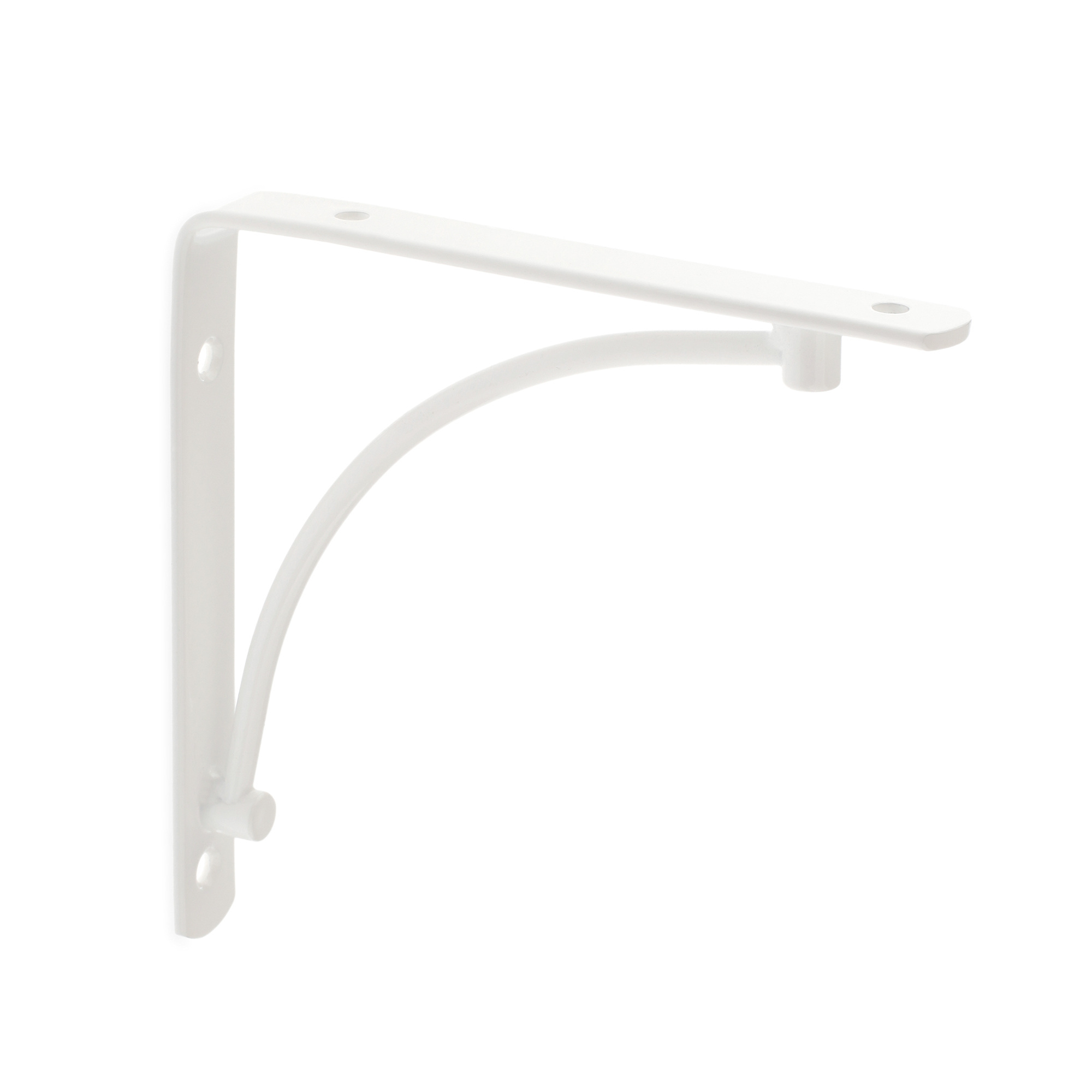 Escuadra para Estantería | Estilo Decorativo | Fabricado en Acero | Acabado en Blanco | Medidas 20*150*150 mm | Sistema de Fijación Atornillado | 1 Unidad