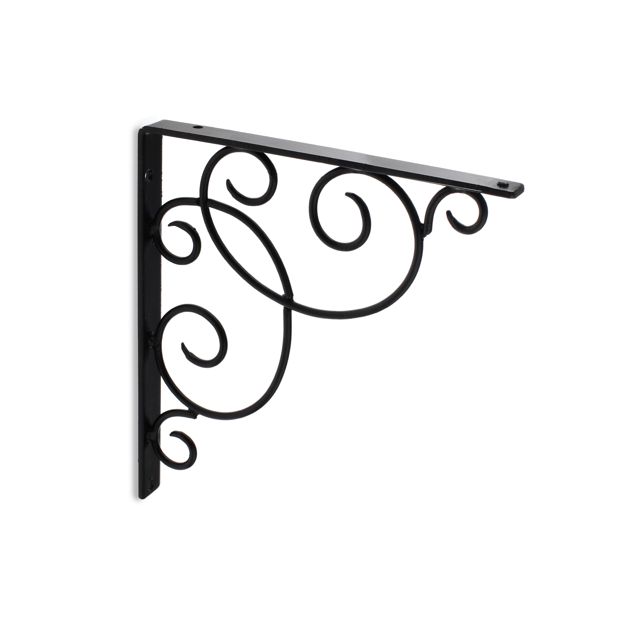 Escuadra para Estantería de Forja | Estilo Decorativo | Fabricado en Acero | Acabado en Crema | Medidas 21*205*238 mm | Sistema de Fijación | 1 Unidad