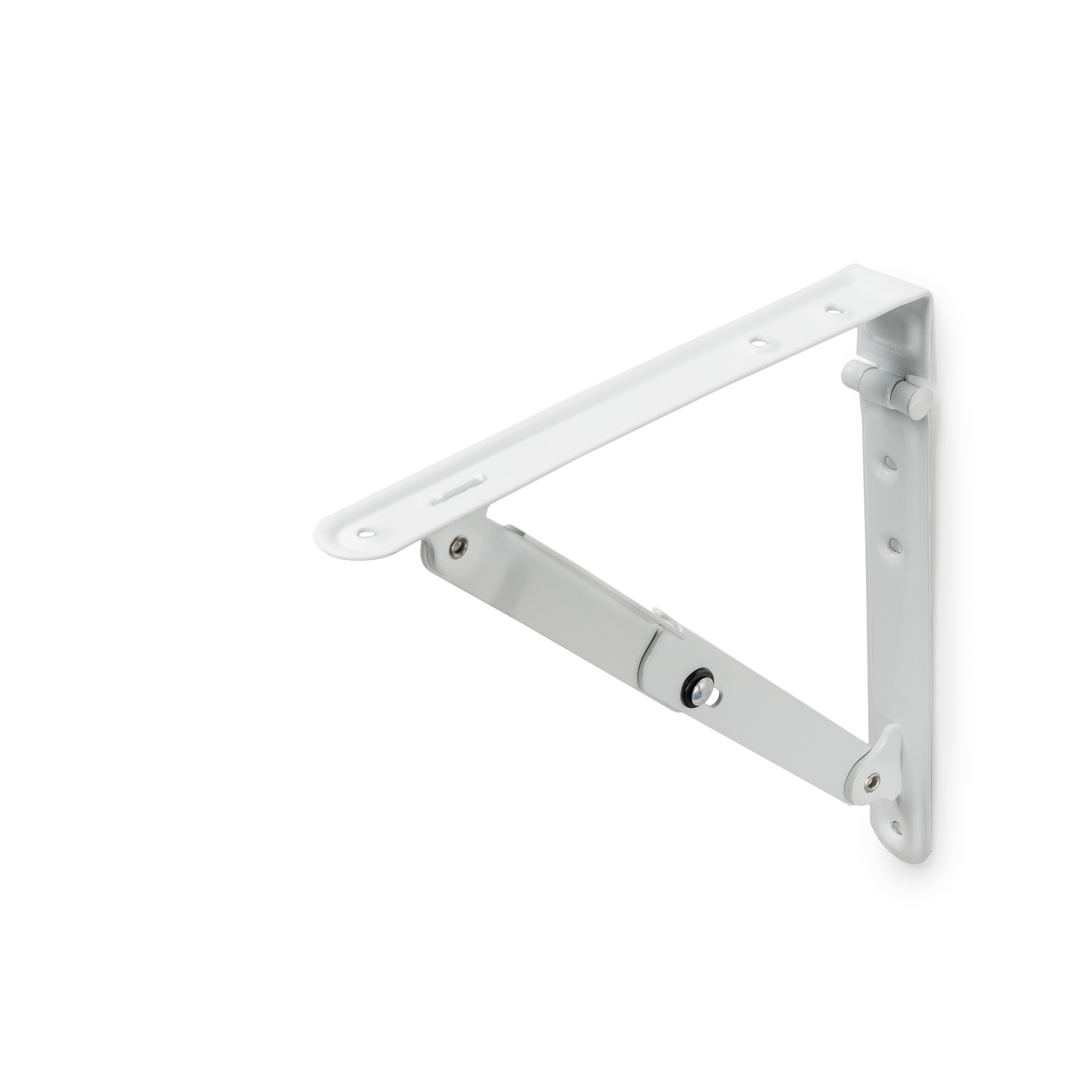 Escuadra para Estantería | Estilo Decorativo | Fabricado en Acero | Acabado en Blanco | Medidas 24*199*203 mm | Sistema de Fijación Atornillado | 1 Unidad