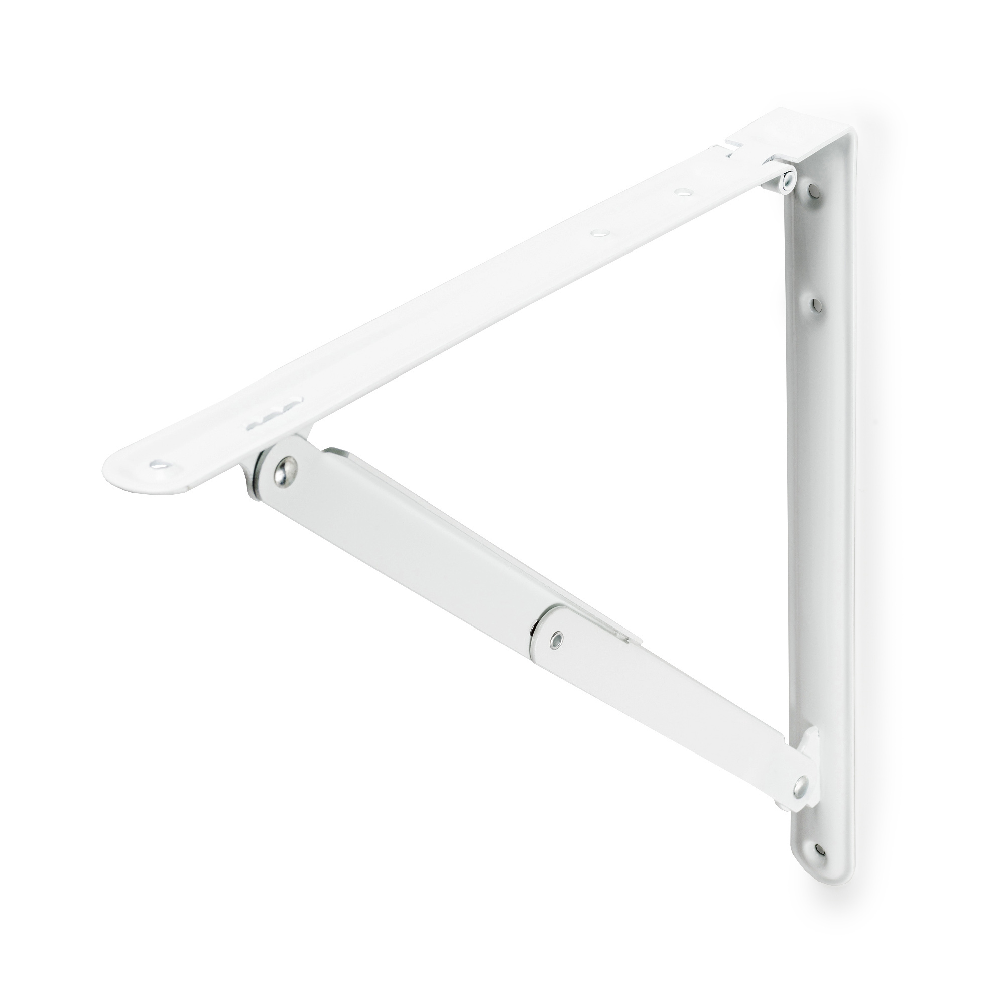 Escuadra para Estantería | Estilo Decorativo | Fabricado en Acero | Acabado en Blanco | Medidas 27*299*301 mm | Sistema de Fijación Atornillado | 1 Unidad