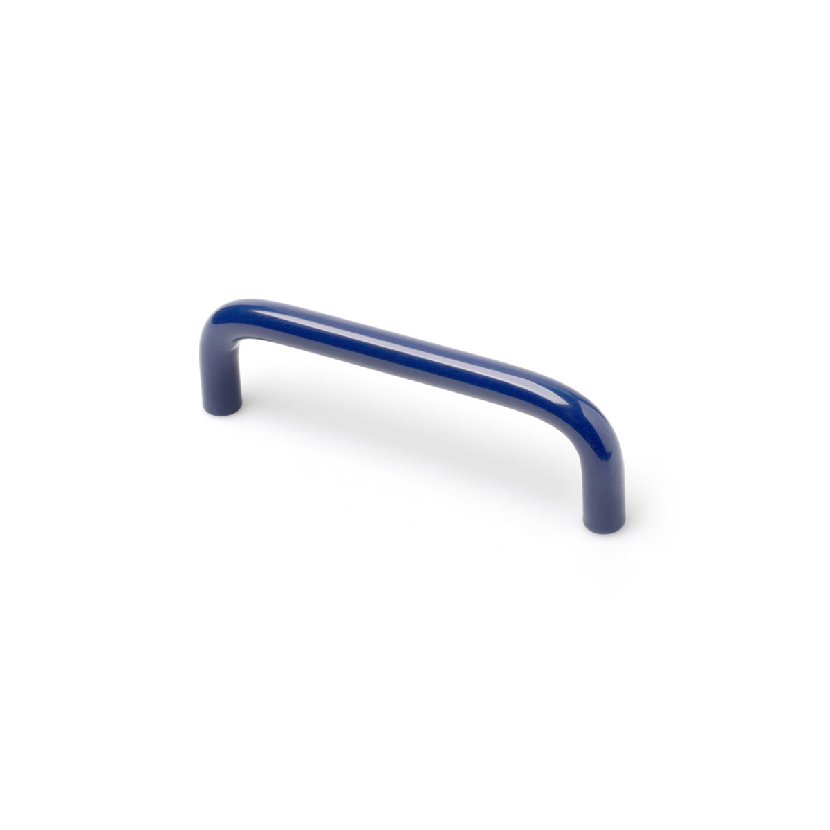 Asa de hierro con acabado azul, dimensiones:106x10x30mm y entrepuntos:96mm