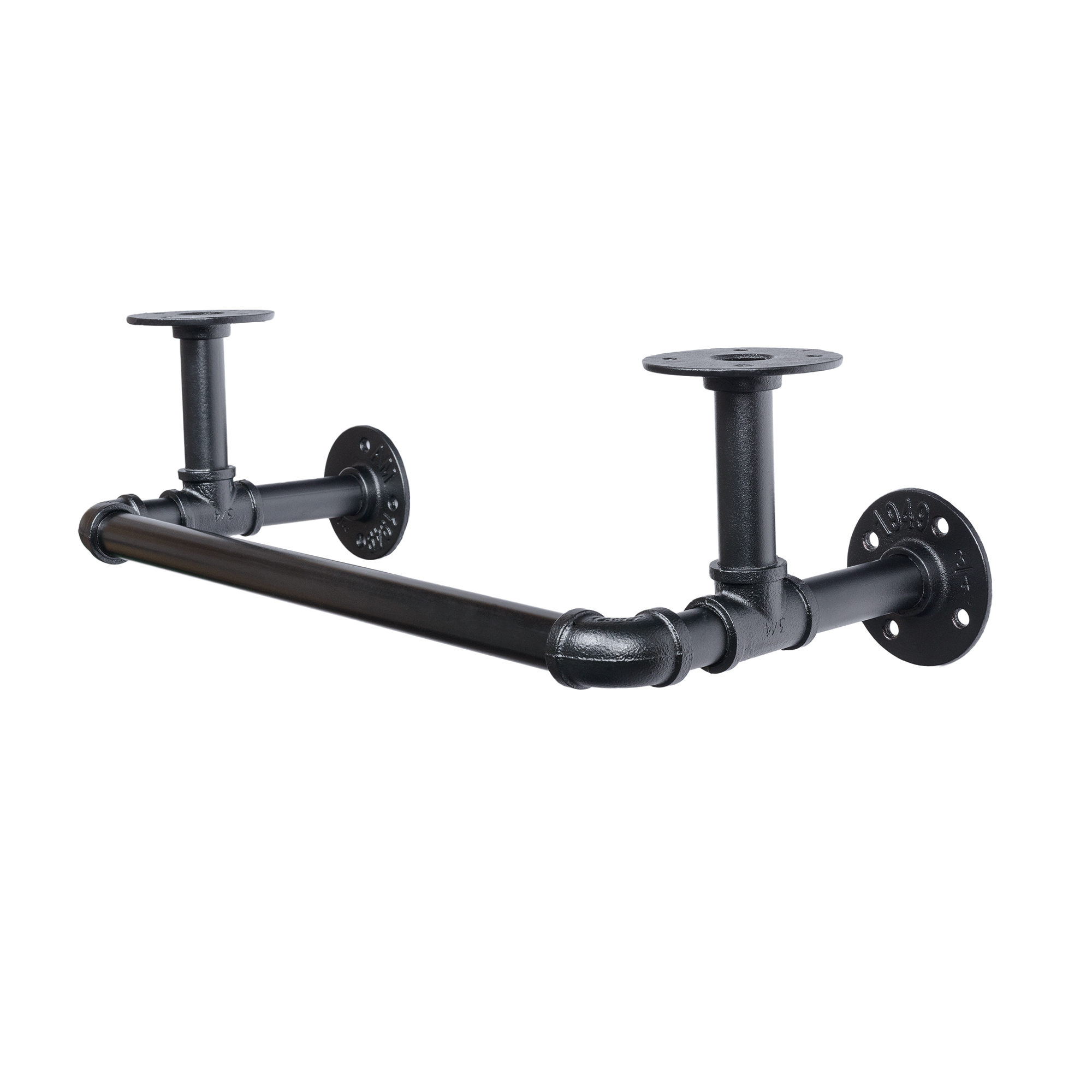 Escuadra para Estantería | Estilo Decorativo | Fabricado en Acero | Acabado en Negro Mate | Medidas 530*165*215 mm | Sistema de Fijación Atornillado | 1 Unidad