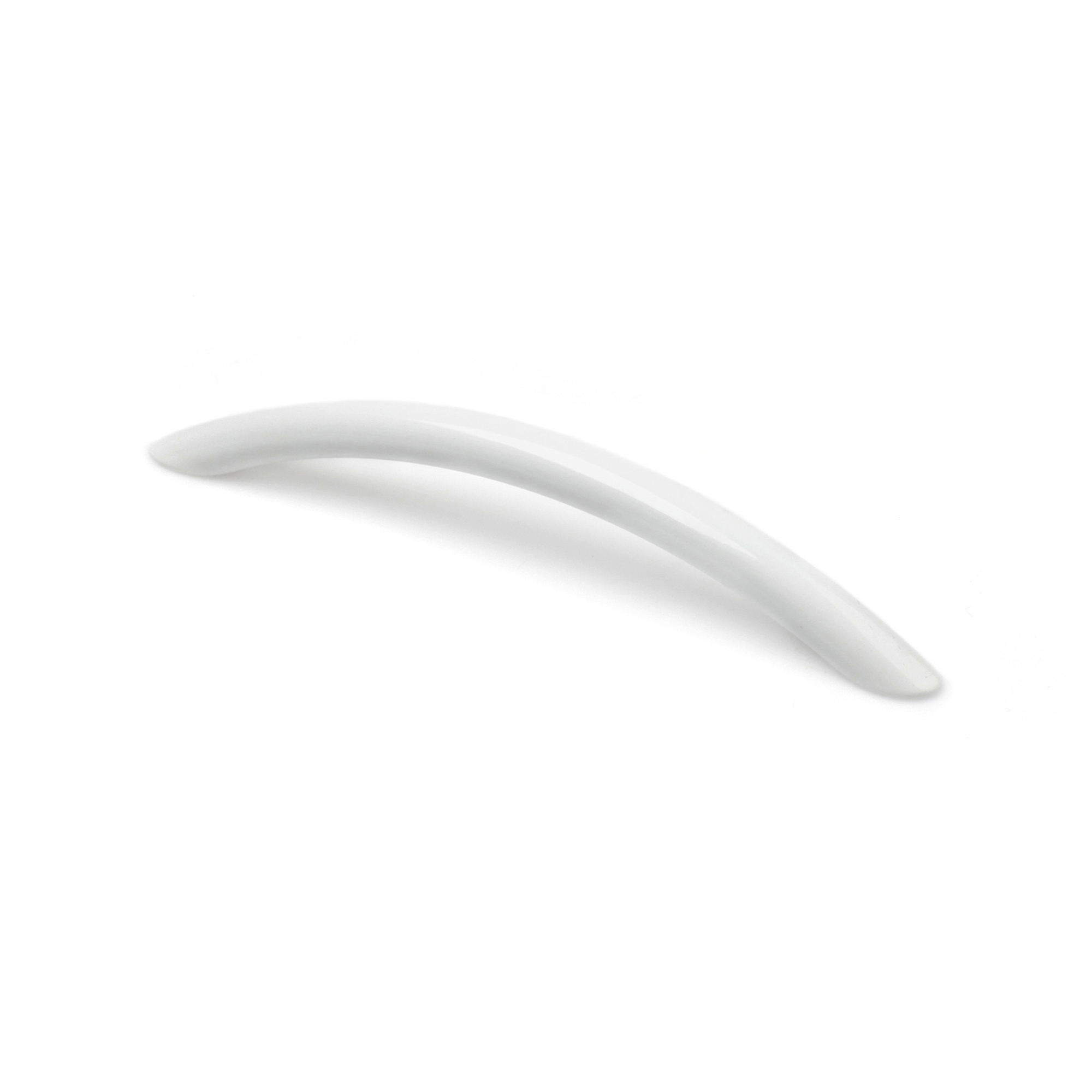 Tirador de Asa para Mueble | Estilo Contemporáneo | Fabricado en Zamak | Acabado en Blanco | Distancia Entrepuntos: 128 mm | Medidas 146*11*26 mm | Sistema de Fijación Atornillado | Incluye Tornillos M4 | 4 Unidades