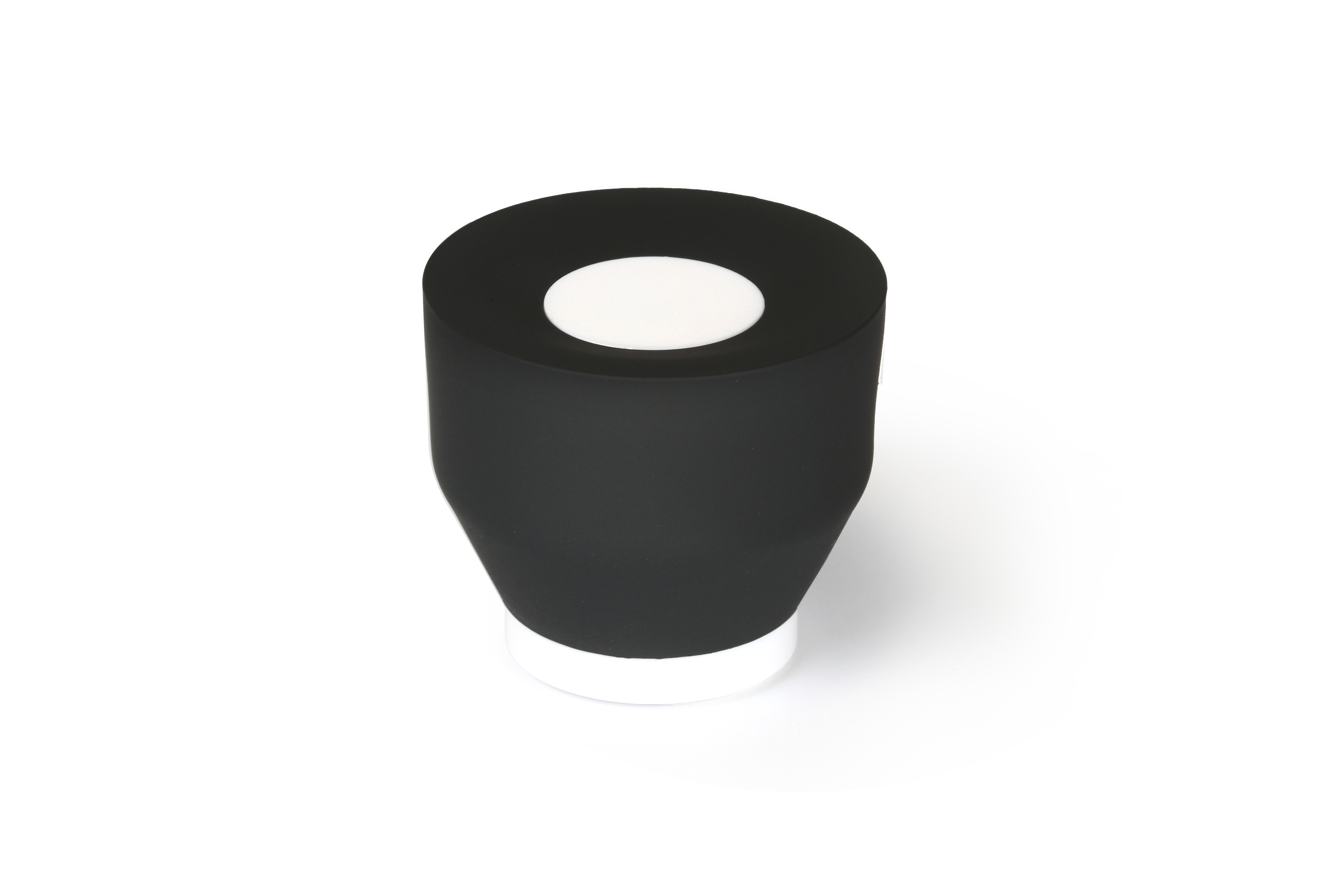 Tope de Puerta | Estilo Decorativo | Protege Paredes y Puertas Frente a Impactos | Fabricado en TPS | Acabado en Antracita - Blanco | Medidas 42*42*38 mm | Sistema de Fijación Adhesivo / Atornillado | 1 Unidad