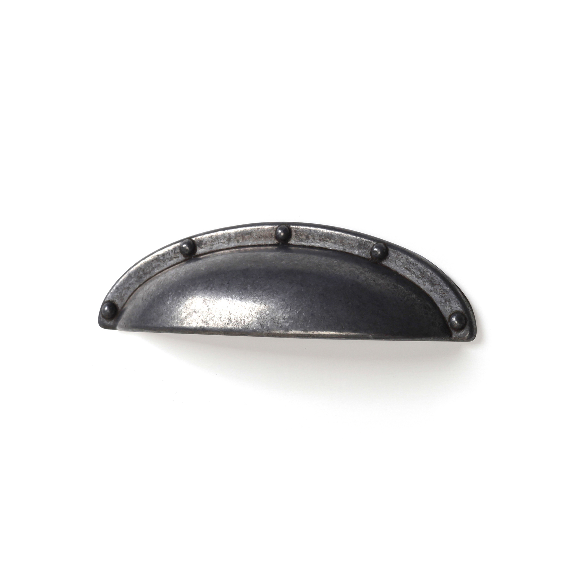 Tirador de Concha para Mueble | Estilo Clásico | Fabricado en Zamak | Acabado en Plata Vieja mm | Medidas 92*25*20 mm | Sistema de Fijación Atornillado | Incluye Tornillos M4 | 4 Unidades