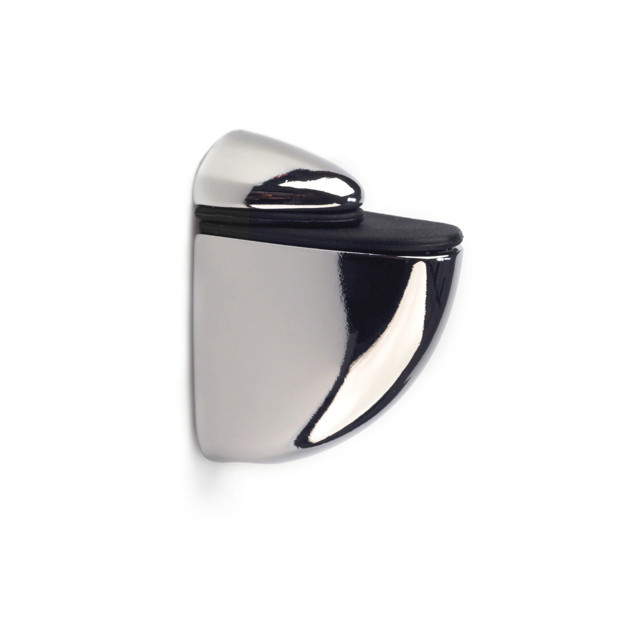 Soporte Regulable para Baldas de Cristal y Madera | Fabricado en Zamak | Acabado en Cromo Brillo | Para Baldas con Espesores de 3-24 mm | Medidas 25*55*40 mm | Sistema de Fijación Atornillado | 2 Unidades