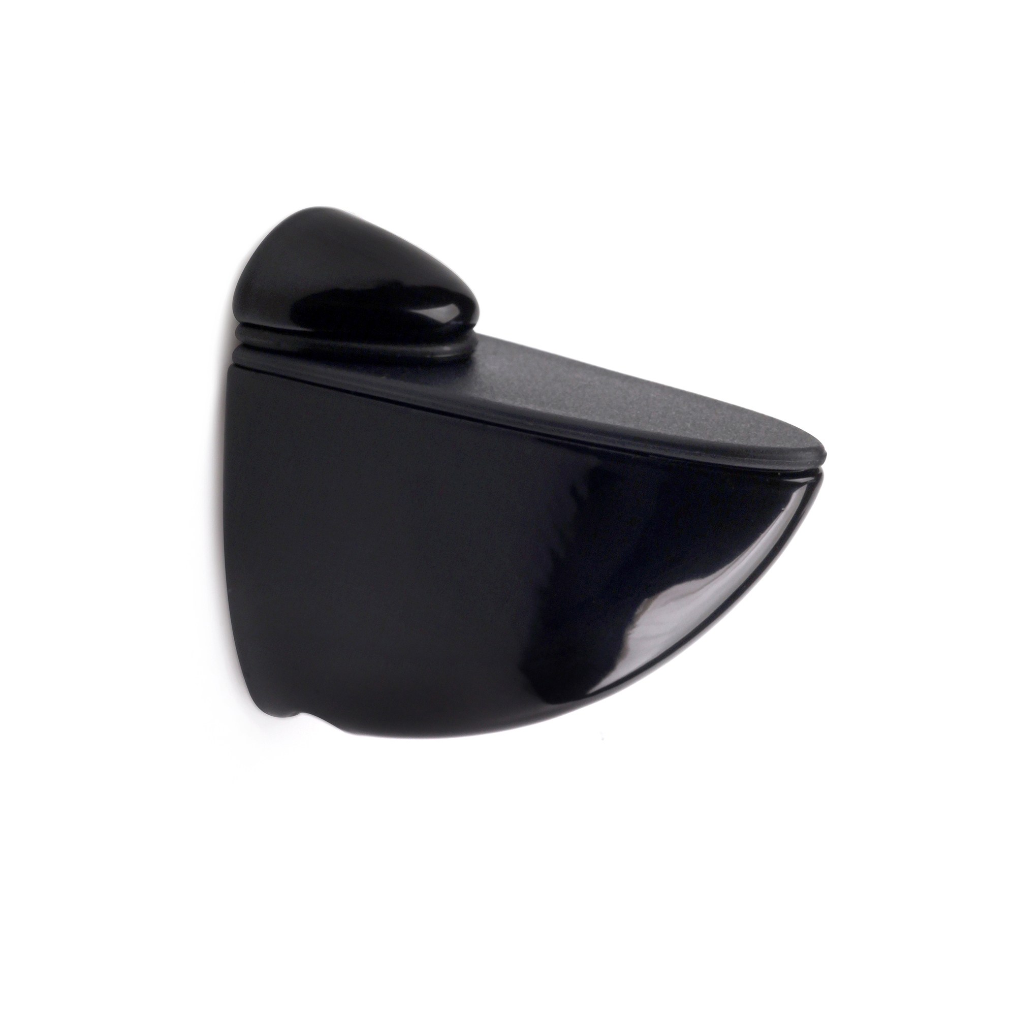 Soporte Regulable para Baldas de Cristal y Madera | Fabricado en Zamak | Acabado en Negro | Para Baldas con Espesores de 3-26 mm | Medidas 26*60*70 mm | Sistema de Fijación | 2 Unidades