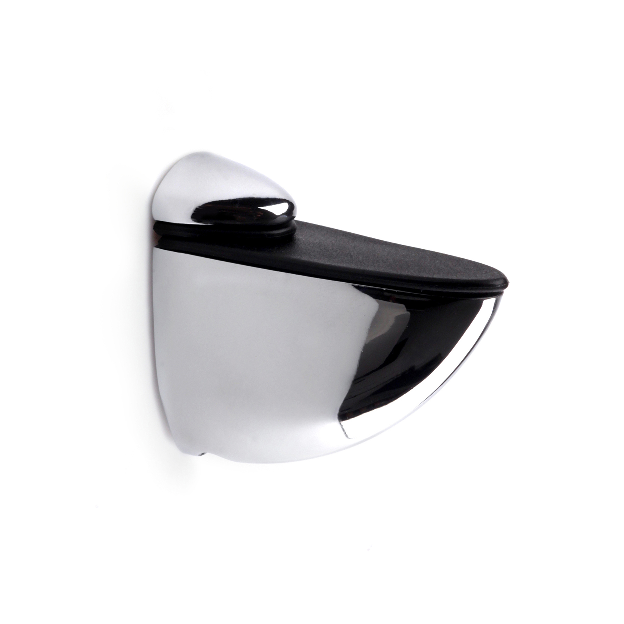 Support réglable pour étagères en verre et bois | Fabriqué en Zamac | Fini chromé brillant | Pour étagères d'une épaisseur de 3 à 26 mm | Dimensions 26*60*70mm | Système de fixation vissé | 2 unités