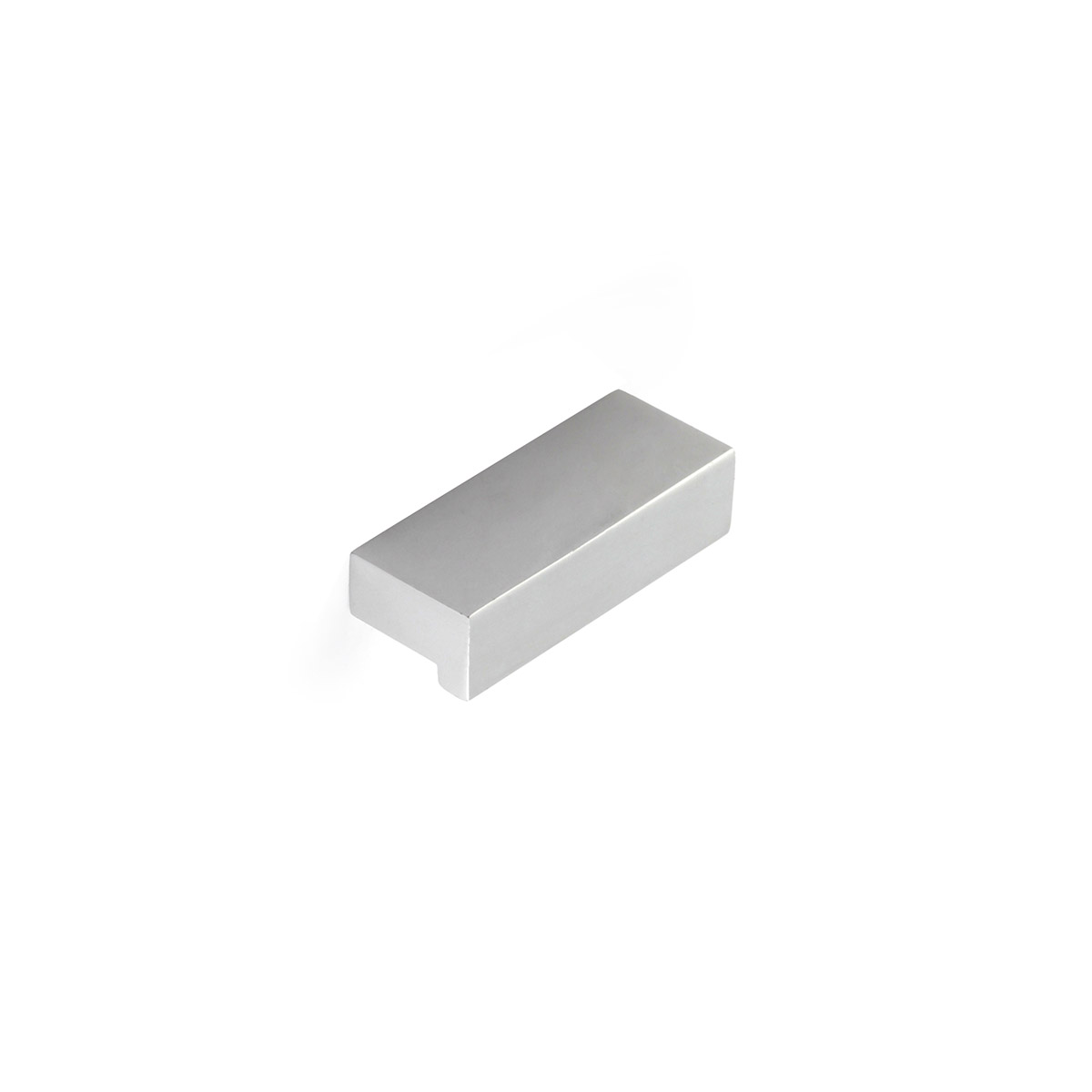 Poignée en aluminium avec finition anodisée mat, dimensions: 44x12x18mm et inserts: 32mm