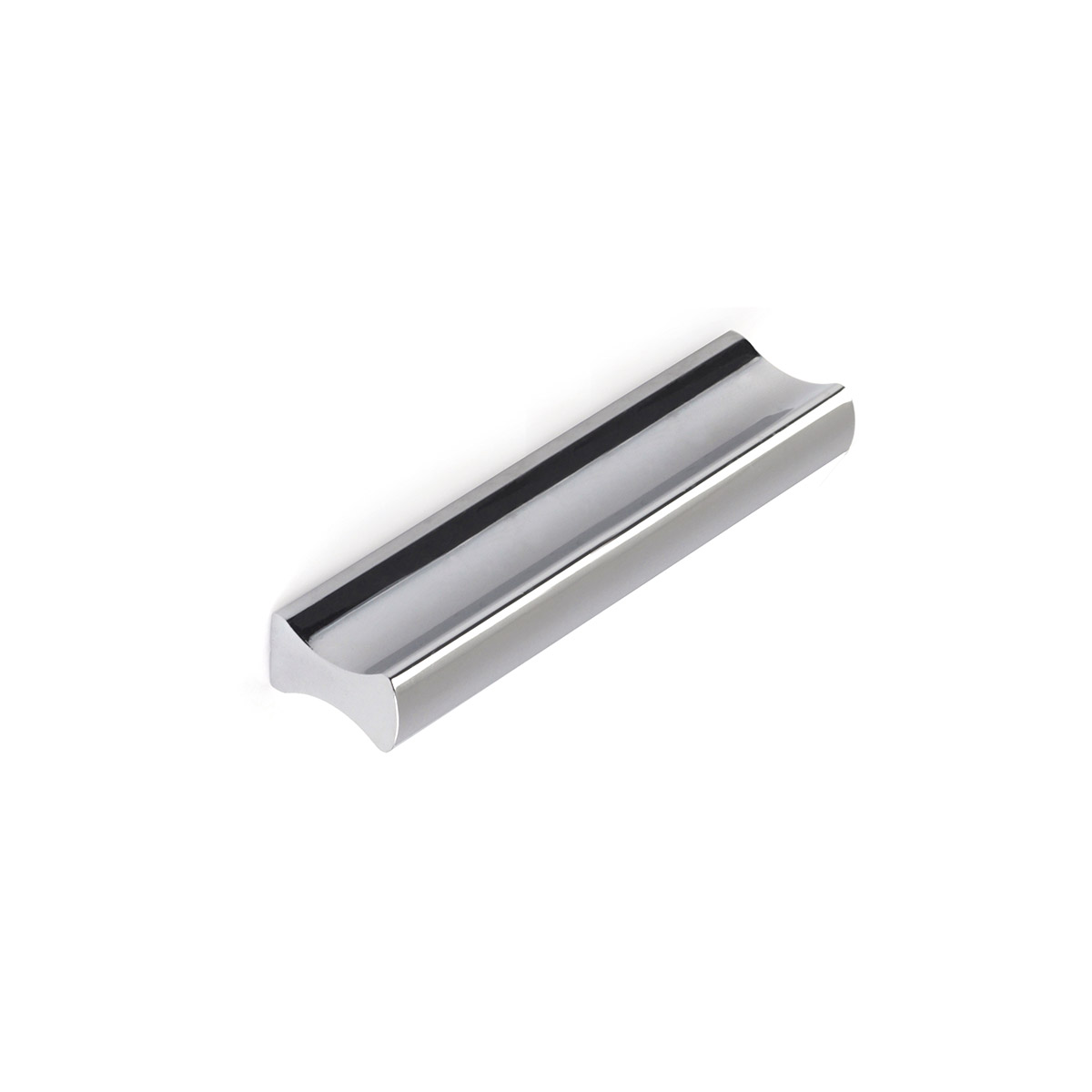 Asa de aluminio con acabado cromo brillo, dimensiones: 88x9x17mm entrepuntos: 64mm