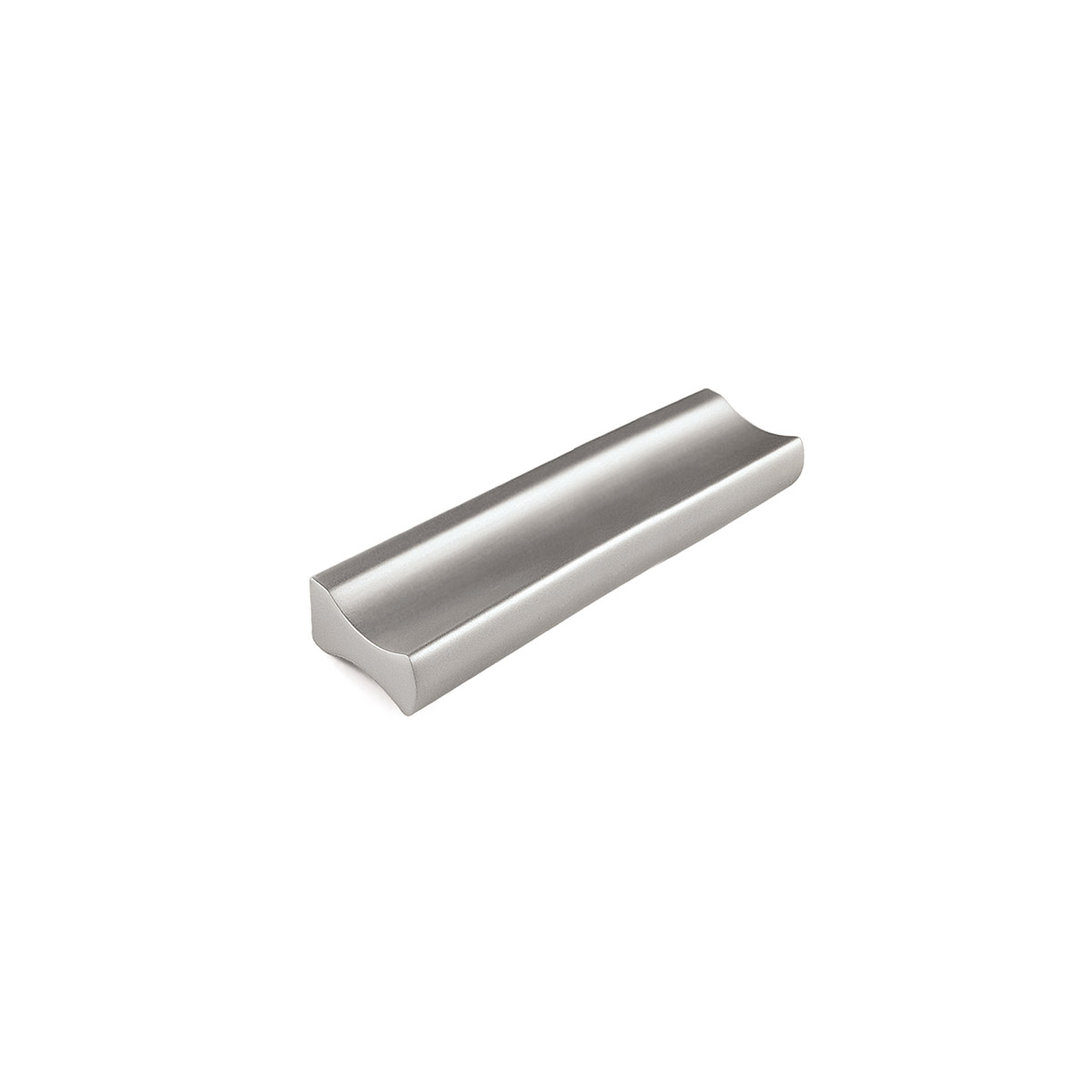 Asa de aluminio con acabado anodizado mate, dimensiones:88x9x17mm y entrepuntos:64mm