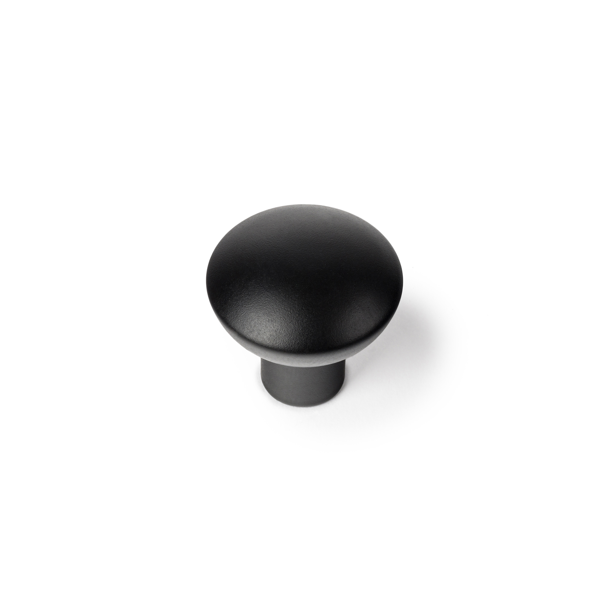 Pomo para Mueble | Estilo Contemporáneo | Fabricado en Aluminio | Acabado en Negro Mate | Medidas 25*25*25 mm | Sistema de Fijación Atornillado | Incluye Tornillos M4 | 2 Unidades