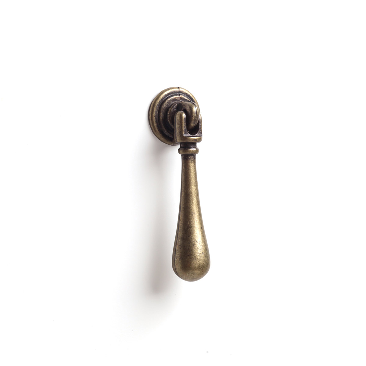 Pendule en zamak avec finition en cuir, dimensions: 13x65x15mm, inserts: 13mm