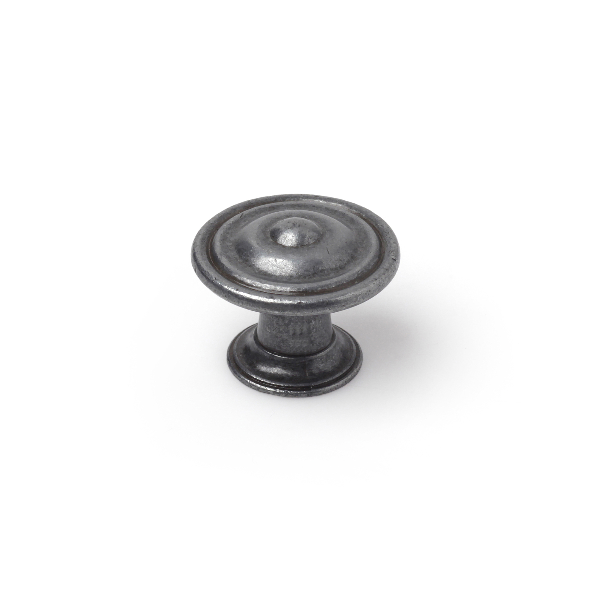 Pomo para Mueble | Estilo Clásico | Fabricado en Zamak | Acabado en Plata Vieja | Medidas 30*30*23 mm | Sistema de Fijación Atornillado | Incluye Tornillos M4 | 2 Unidades
