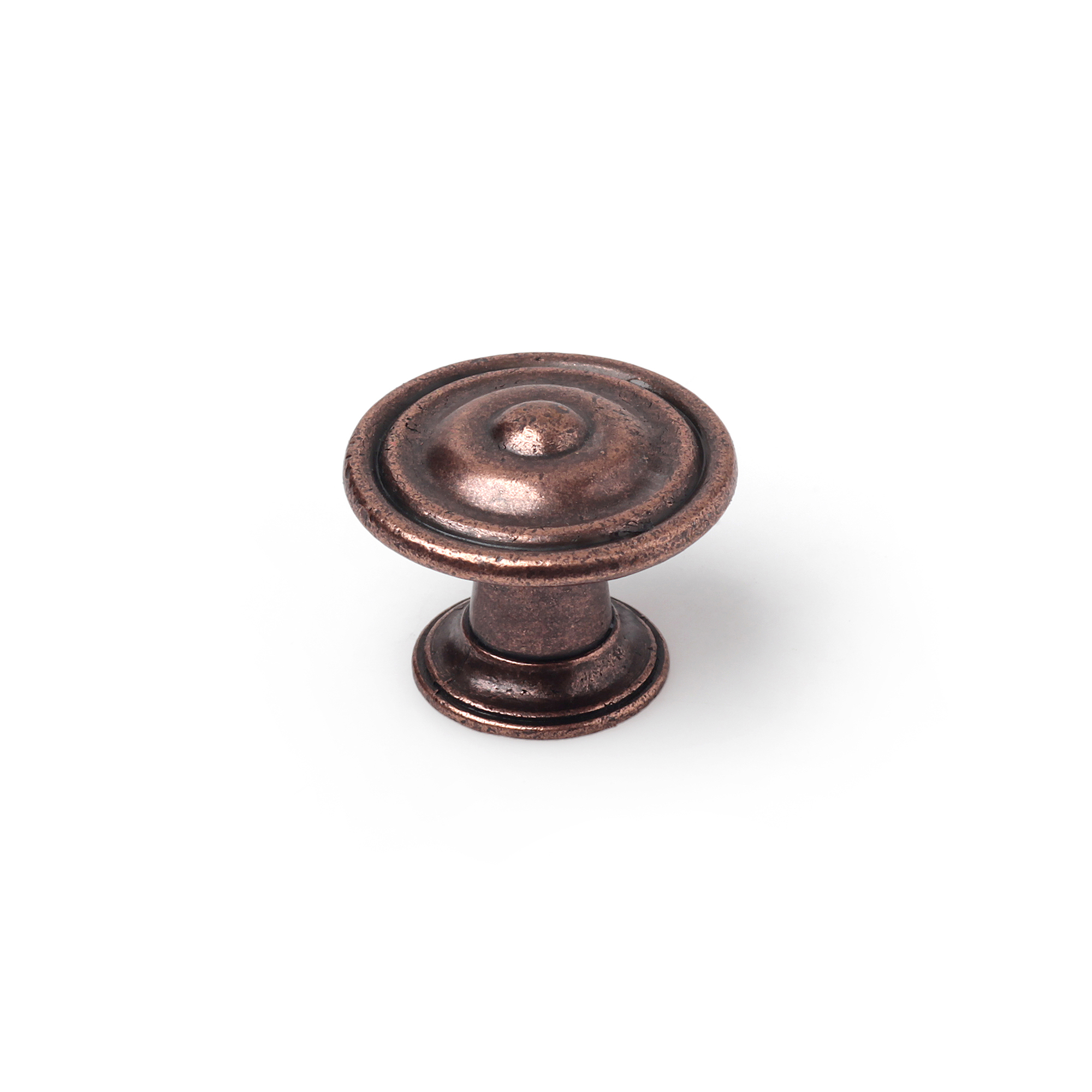 Pomo para Mueble | Estilo Clásico | Fabricado en Zamak | Acabado en Cobre Viejo | Medidas 30*30*23 mm | Sistema de Fijación Atornillado | Incluye Tornillos M4 | 4 Unidades