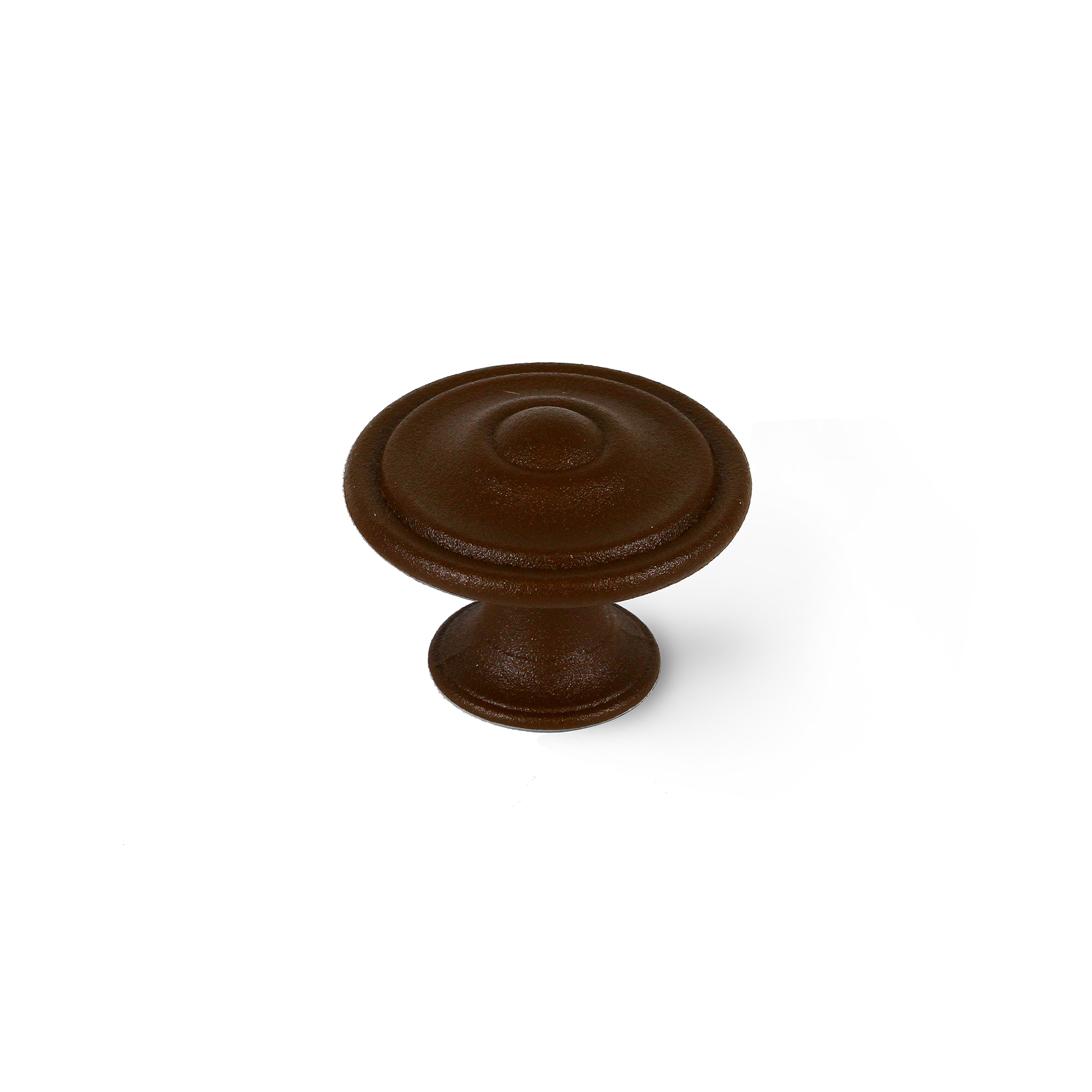 Pomo para Mueble | Estilo Clásico | Fabricado en Zamak | Acabado en Marrón chocolate | Medidas 35*35*26 mm | Sistema de Fijación Atornillado | Incluye Tornillos M4 | 2 Unidades
