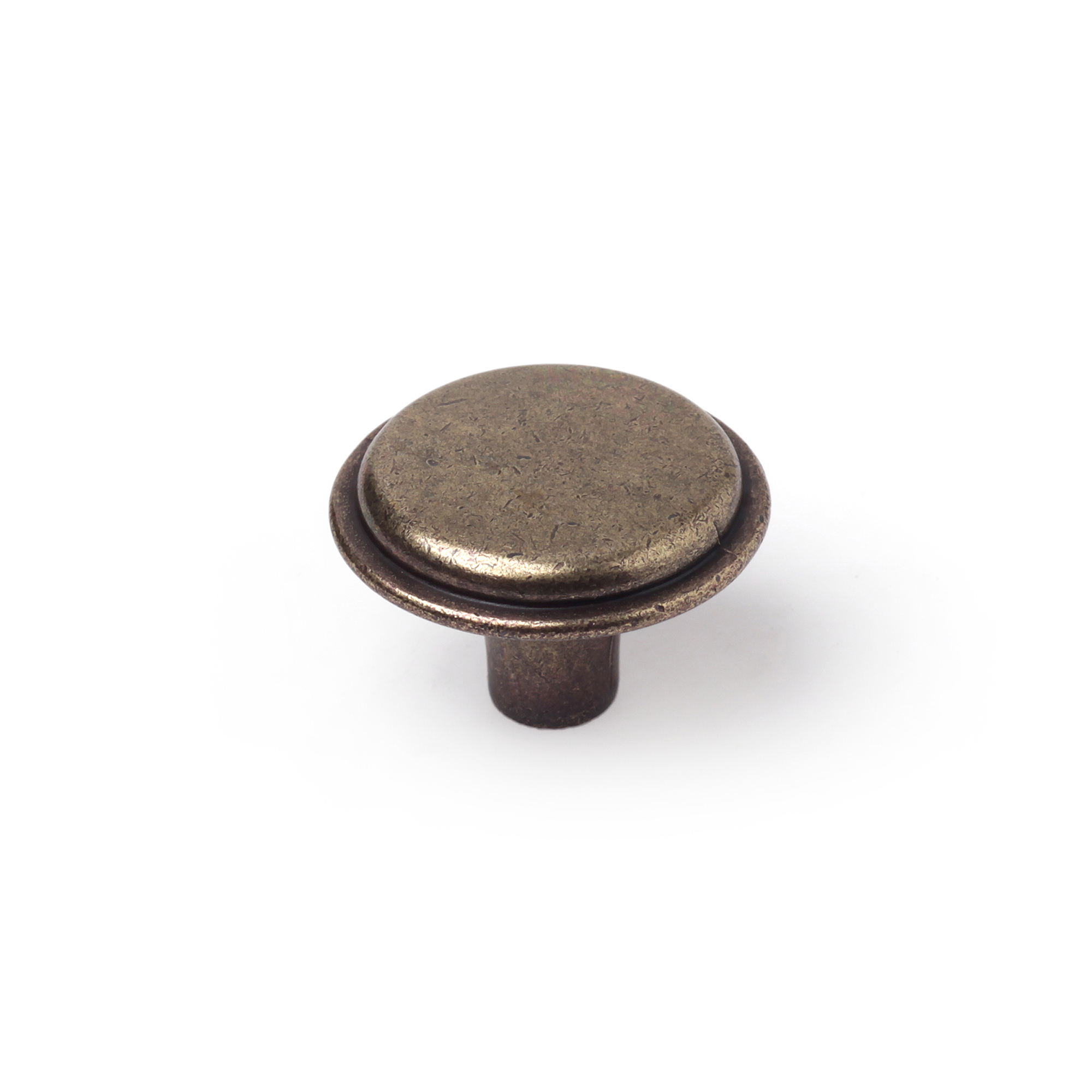 Bouton de meuble | Style classique | Fabriqué en Zamac | Finition cuir vieilli | Mesures 30*30*21mm | Système de fixation vissé | Comprend des vis M4 | 4 unités