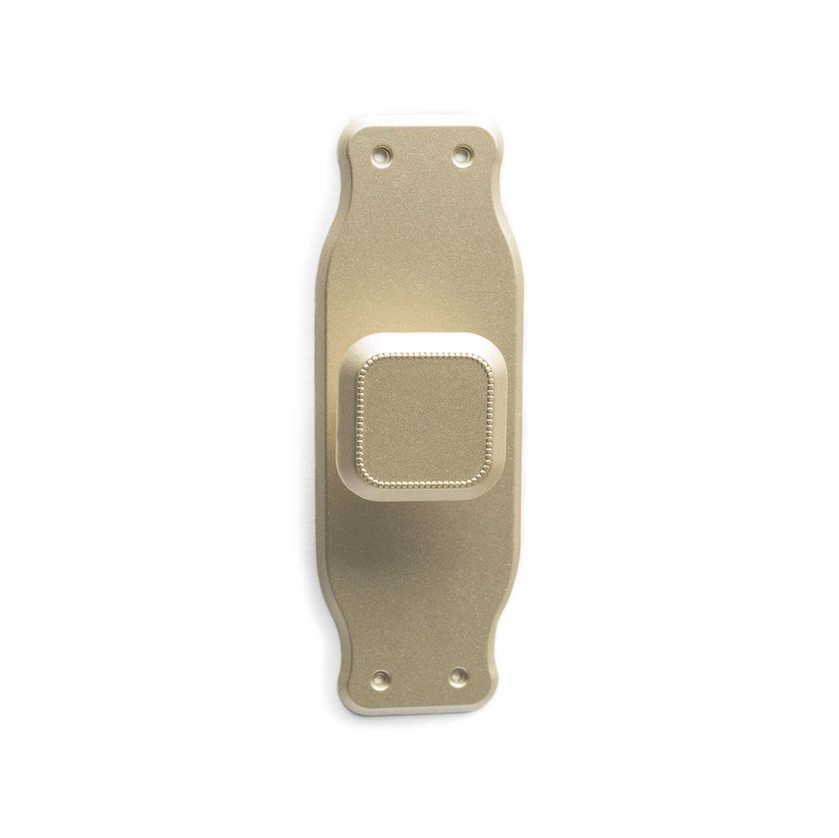 Bouton de plaque avec finition en or mat par zamak, dimensions: 110x38x24mm
