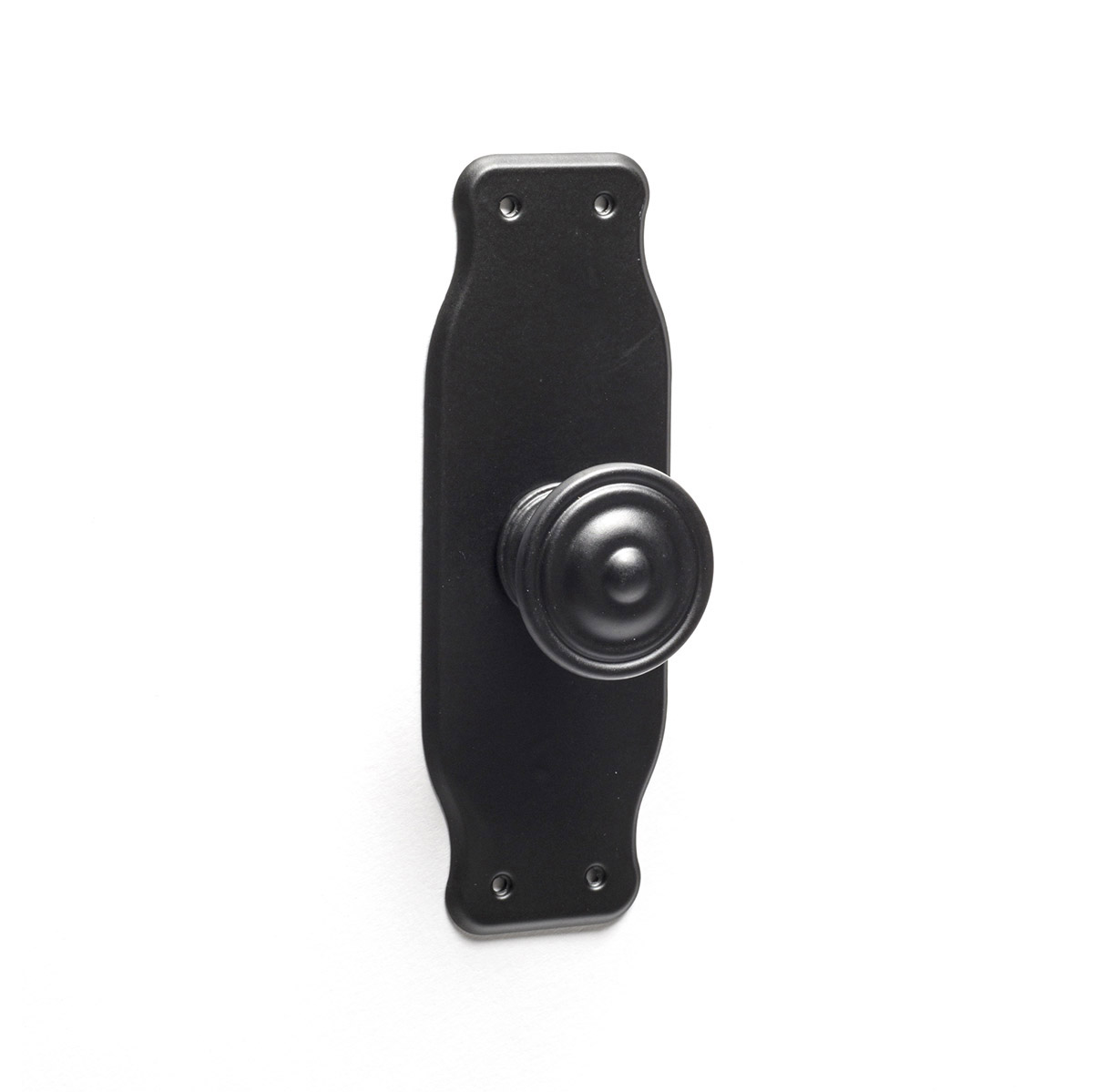 Bouton de plaque avec finition zamak noir, dimensions: 110x38x26mm