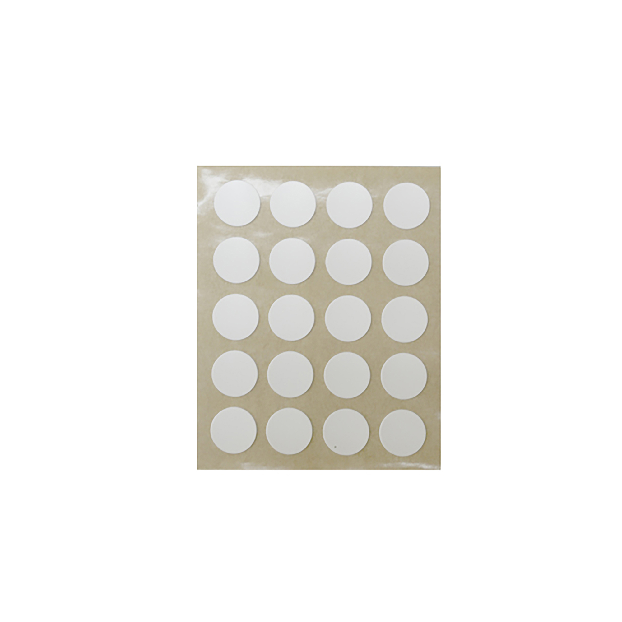 Tapón para Tornillos | Fabricado en PVC | Acabado en Blanco | Medidas 12*12*0,5 mm | 40 Unidades