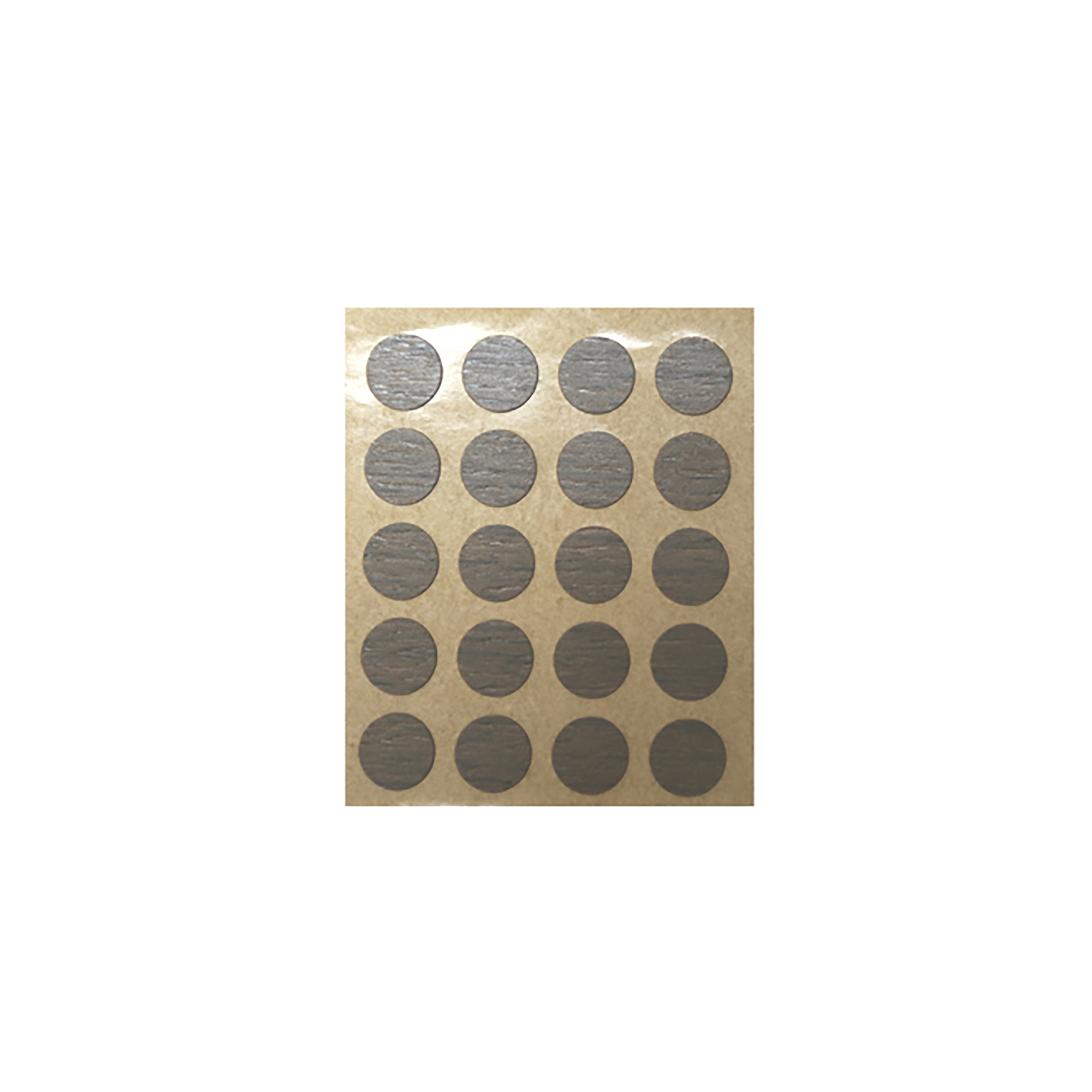 Tapón para Tornillos | Fabricado en PVC | Acabado en Wengué | Medidas 12*12*0,5 mm | 40 Unidades