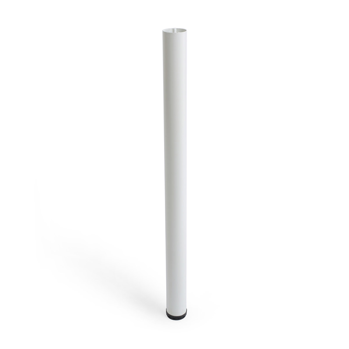 Pied cylindrique en acier d'une hauteur de 860 mm et finition blanc. Dimensions: 60x60x860 mm