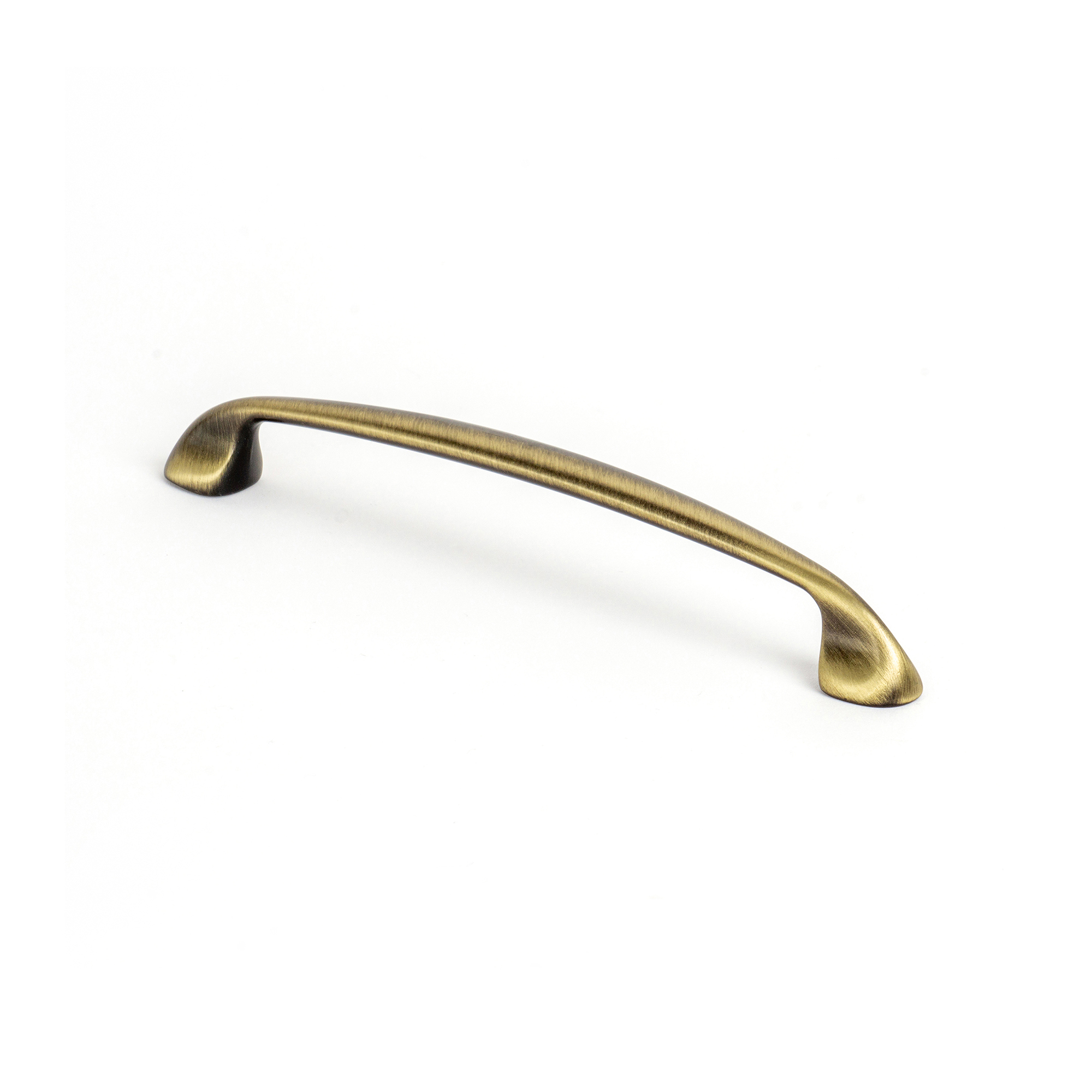 Poignée pour Meuble | Style contemporain | Fabriqué en Zamac | Finition cuir satiné | Distance entre pointes : 128 mm | Mesures 144*13*23mm | Fixation vissée | Comprend des vis M4 | 2 unités
