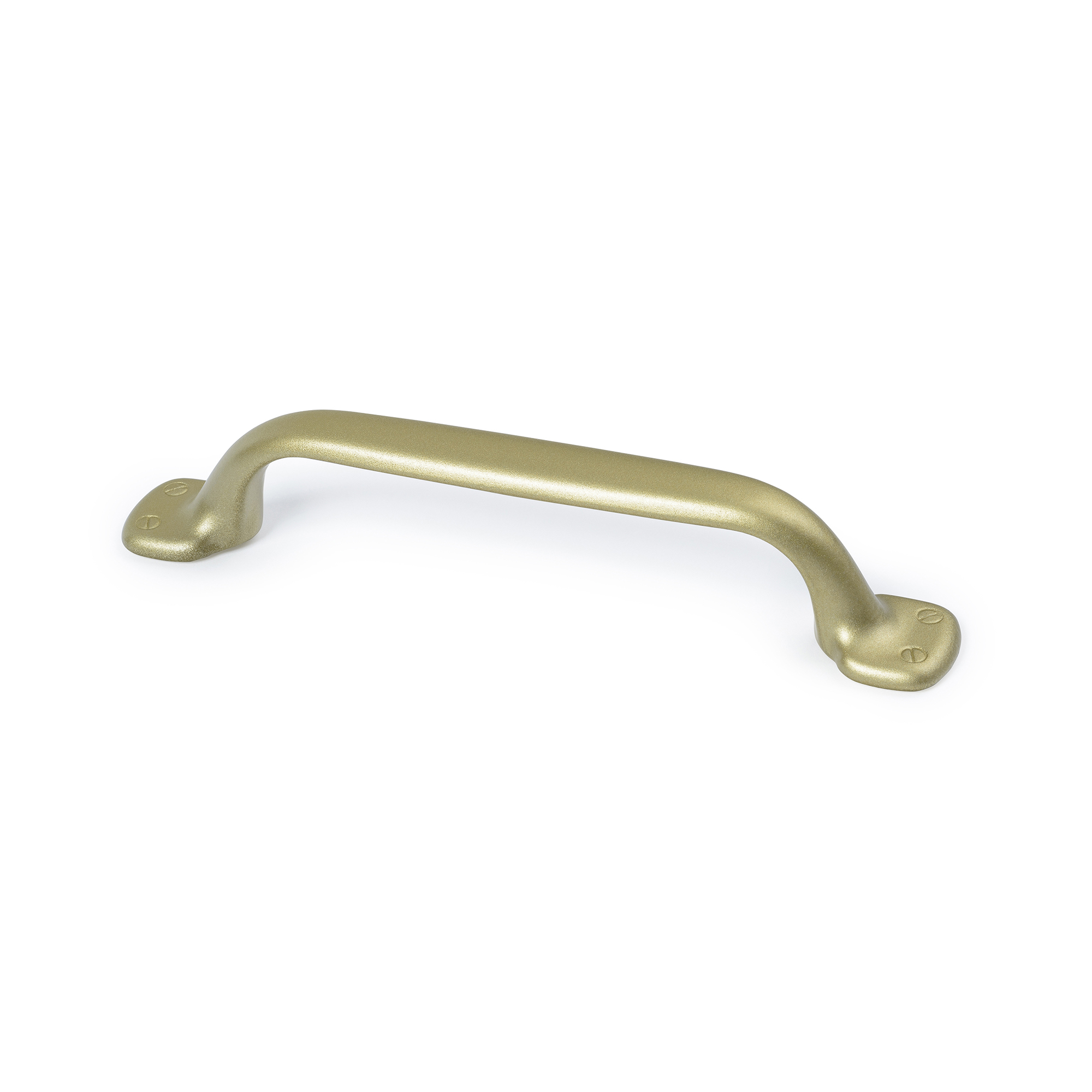 Tirador de Asa para Mueble | Estilo Contemporáneo | Fabricado en Zamak | Acabado en Oro mate líquido | Distancia Entrepuntos: 96 mm | Medidas 127*19*24 mm | Fijación Atornillado | Incluye Tornillos M4 | 4 Unidades