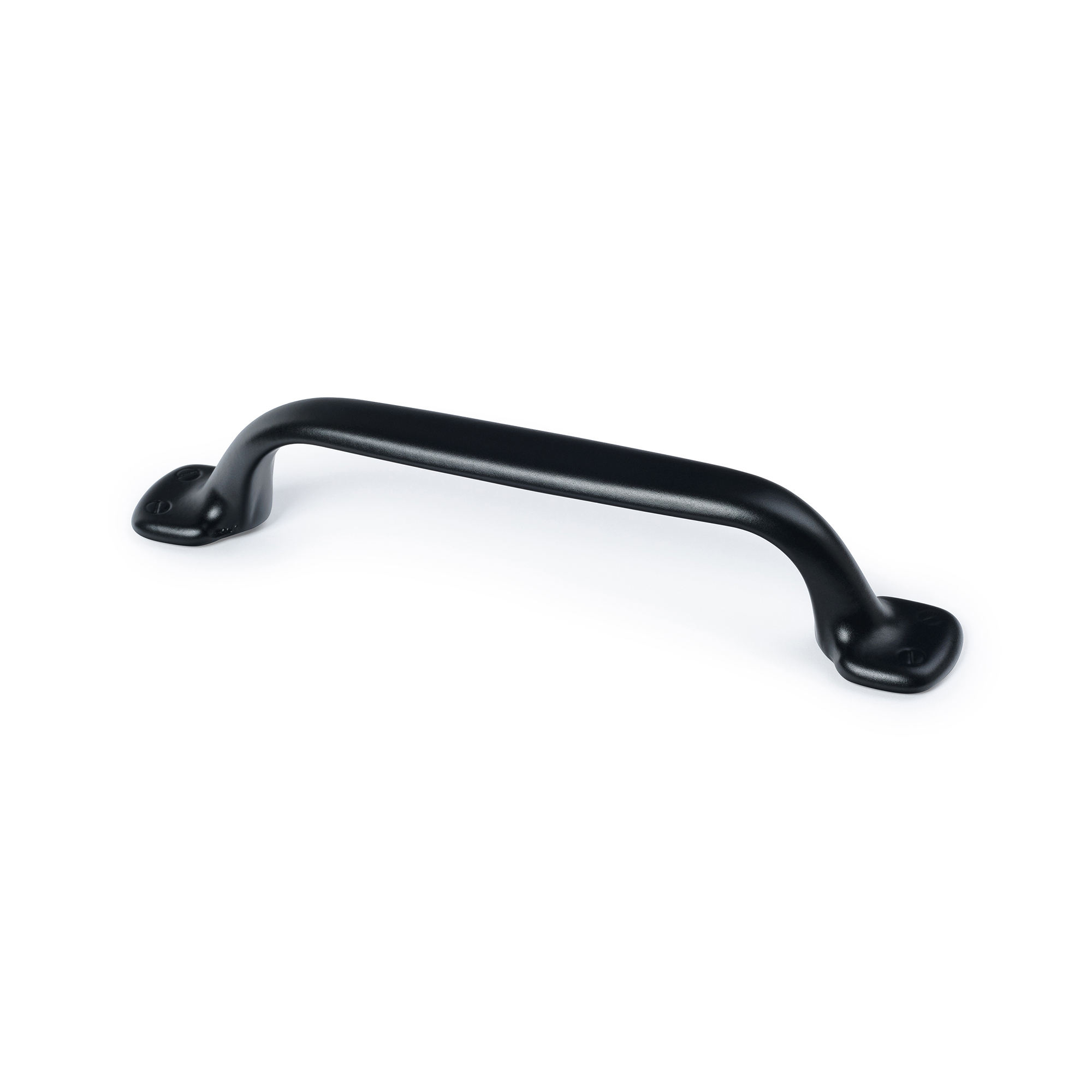 Tirador de Asa para Mueble | Estilo Contemporáneo | Fabricado en Zamak | Acabado en Negro mate | Distancia Entrepuntos: 96 mm | Medidas 127*19*24 mm | Sistema de Fijación Atornillado | Incluye Tornillos M4 | 4 Unidades