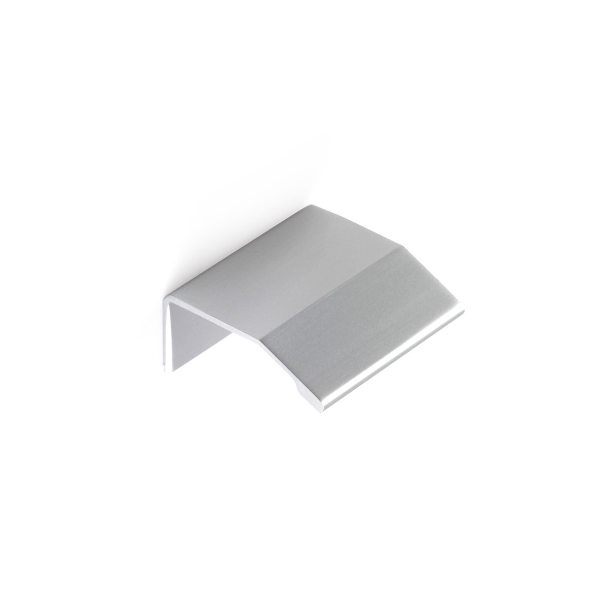 Poignée en aluminium avec finition anodisée mate, dimensions: 40x18x39mm et inserts: 16mm