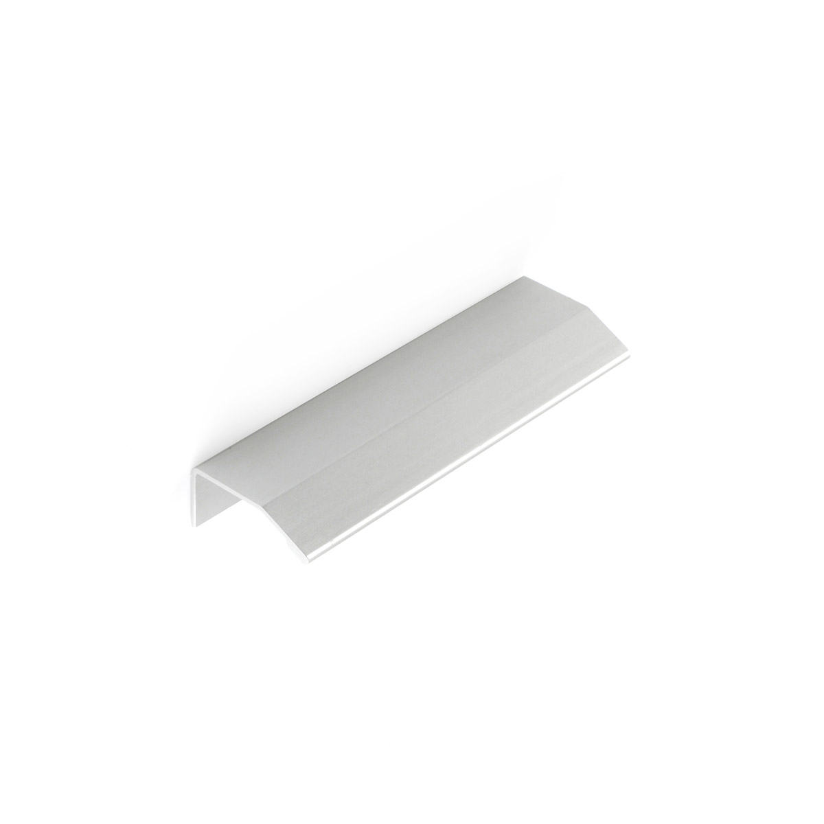 Asa de aluminio con acabado anodizado mate, dimensiones:120x18x39mm y entrepuntos:96mm