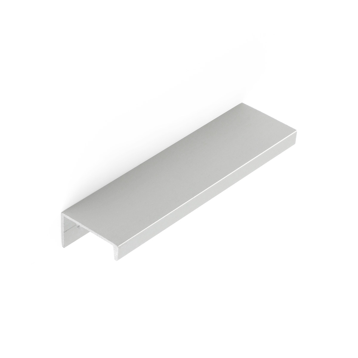 Asa de aluminio con acabado anodizado mate, dimensiones:116x18x32mm y entrepuntos:96mm