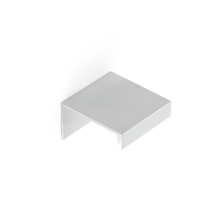 Asa de aluminio con acabado anodizado mate, dimensiones:33x18x32mm y entrepuntos:16mm