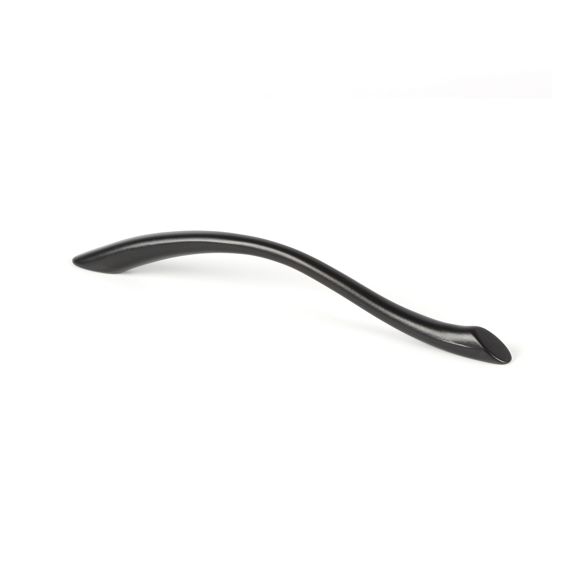 Tirador de Asa para Mueble | Estilo Contemporáneo | Fabricado en Zamak | Acabado en Negro Mate | Distancia Entrepuntos: 128 mm | Medidas 175*9*23 mm | Sistema de Fijación Atornillado | Incluye Tornillos M4 | 2 Unidades